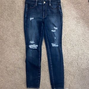American eagle dark wash skinny jeans